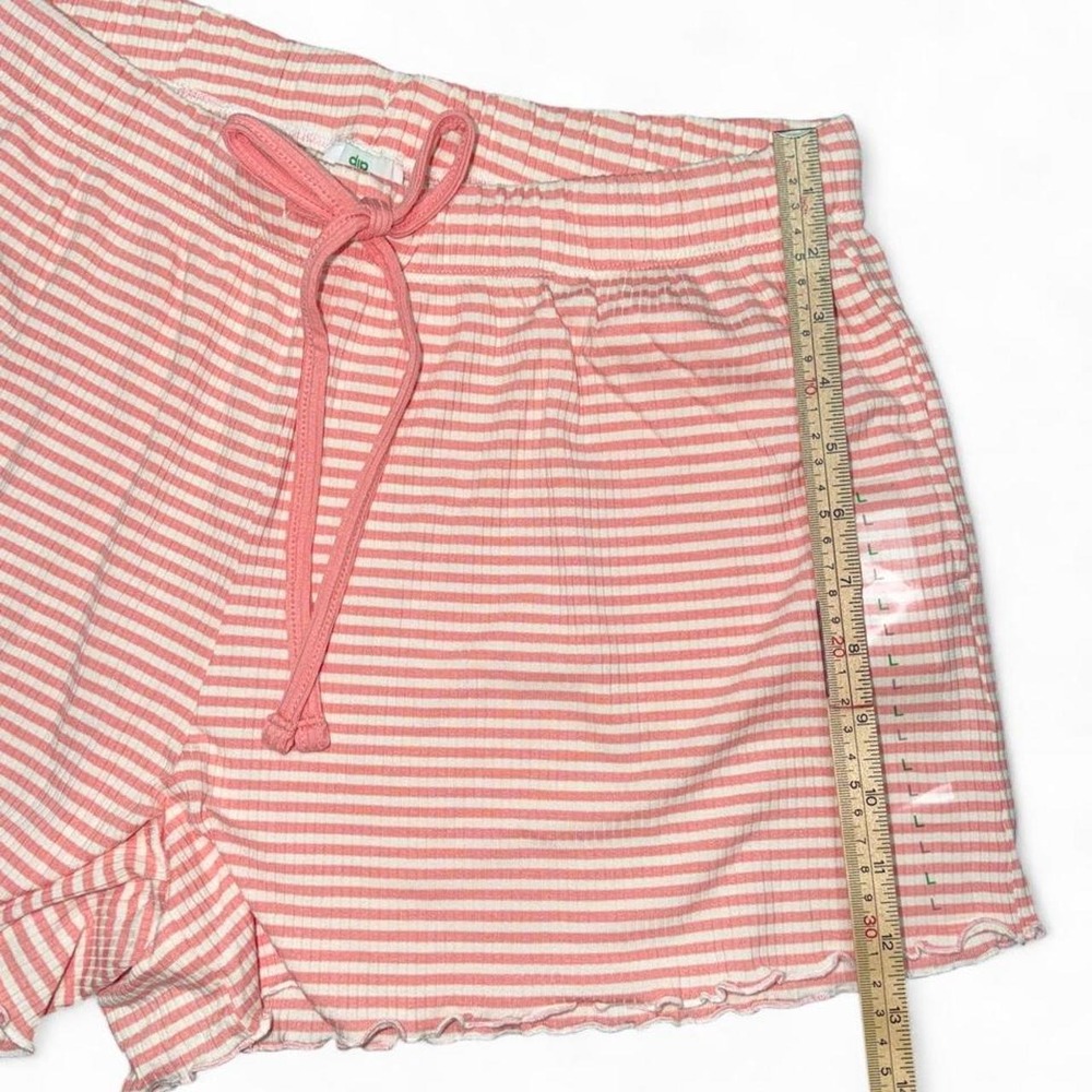 Pink and White Striped Sleep Shorts - Picture 4 of 5